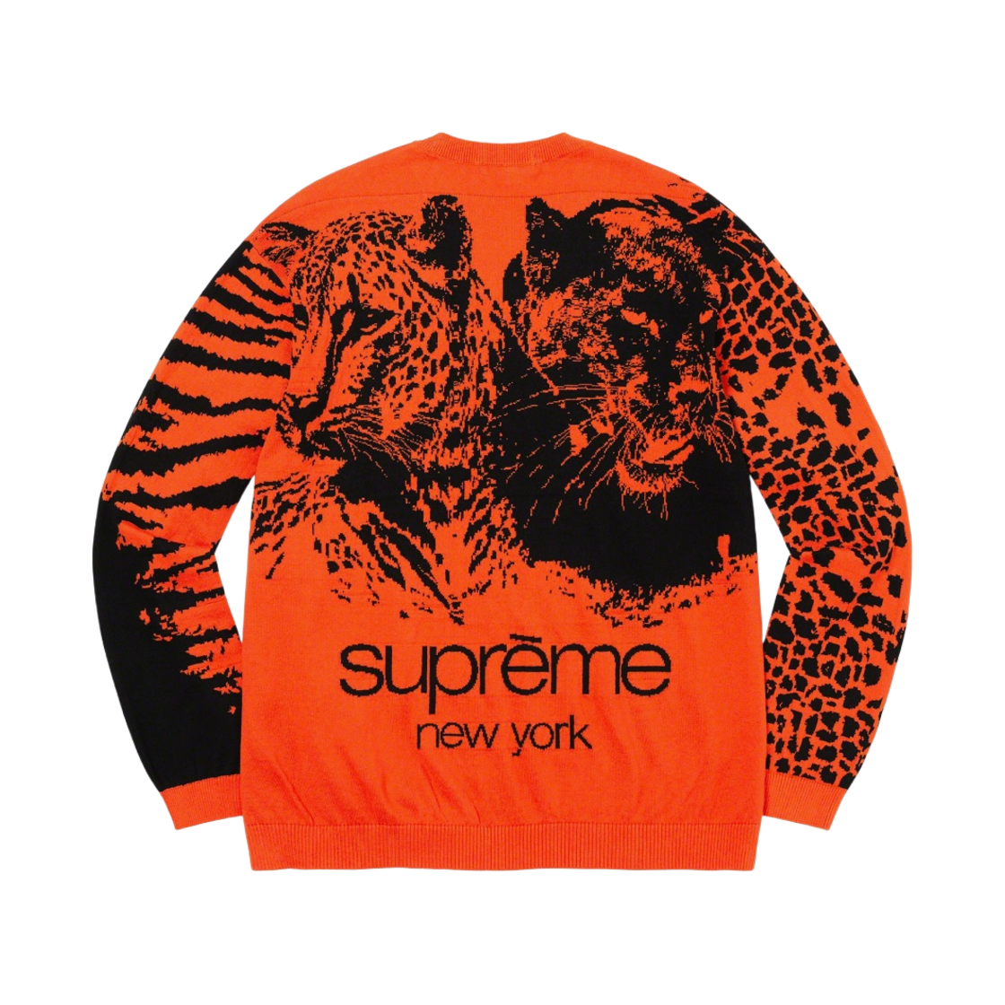 슈프림 빅 캣츠 자카드 롱슬리브 탑 오렌지 - 23SS(Supreme Big Cats Jacquard L/S Top Orange - 23SS) - 2