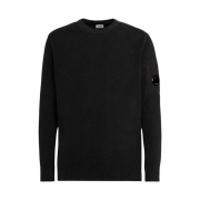 C.P. Company Chenille Cotton Plain Jumper Black - 23FW