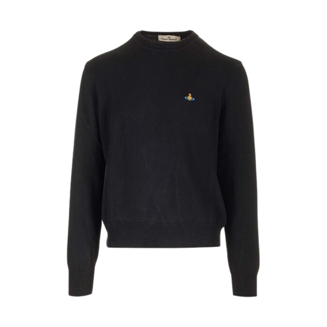 27010012-Y0021-N401 Vivienne Westwood Alex Round Neck Sweater Black