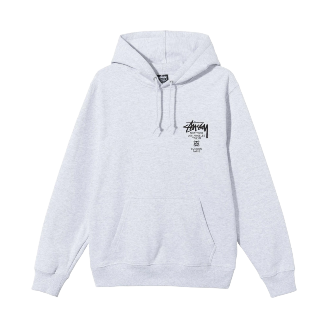 ★STUSSY★WORLD TOUR ZIP HOODIE 2023 フーディ★追跡可 Buy Stussy World Tour Zip Hoodie 'Ash Heather' - 3973713 ASH