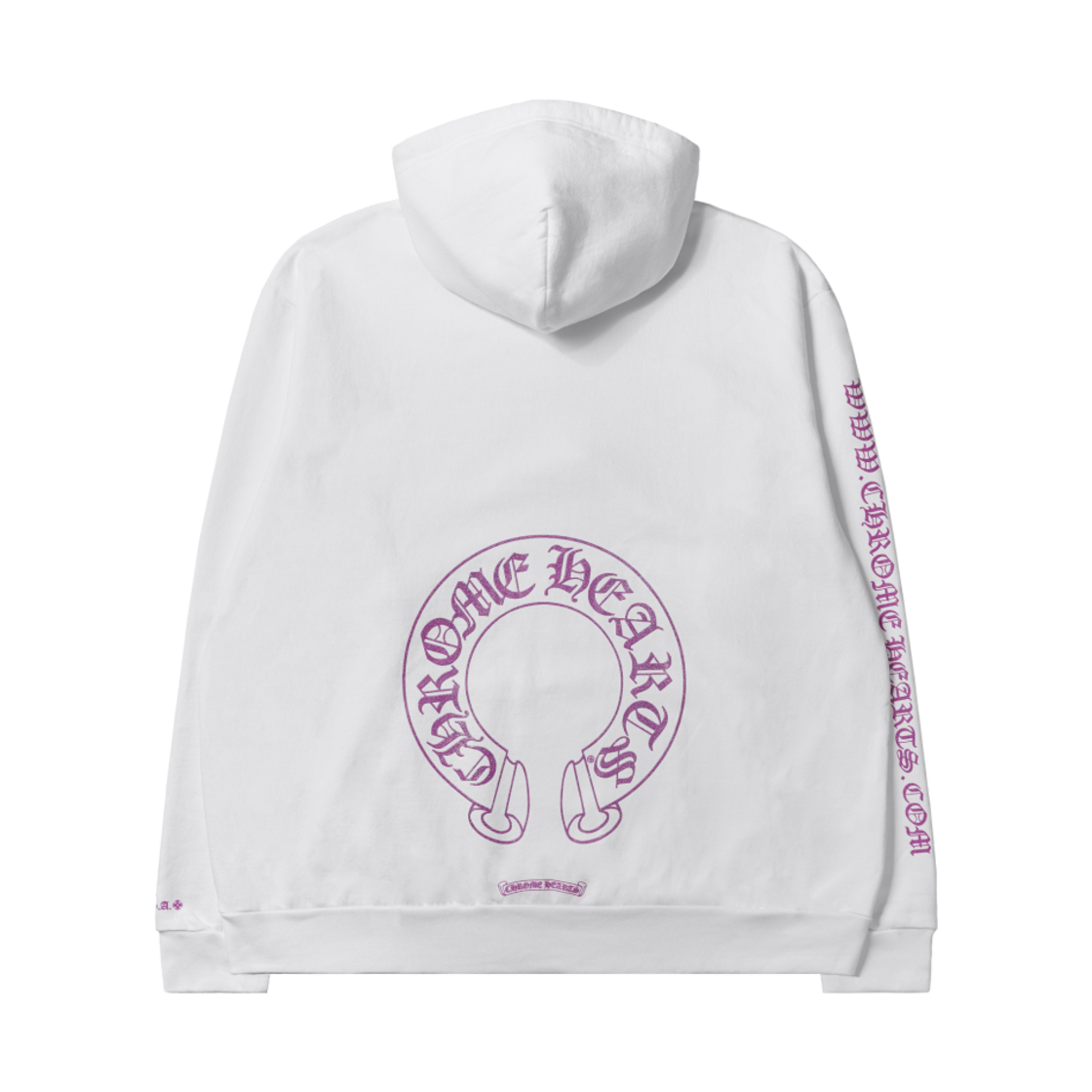 크롬하츠 퍼플 글리터 후드 화이트(Chrome Hearts Purple Glitter Hoodie White) - 2