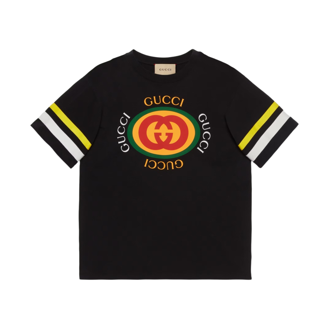 구찌 코튼 저지 티셔츠 블랙(Gucci Cotton Jersey T-Shirt Black) - 1