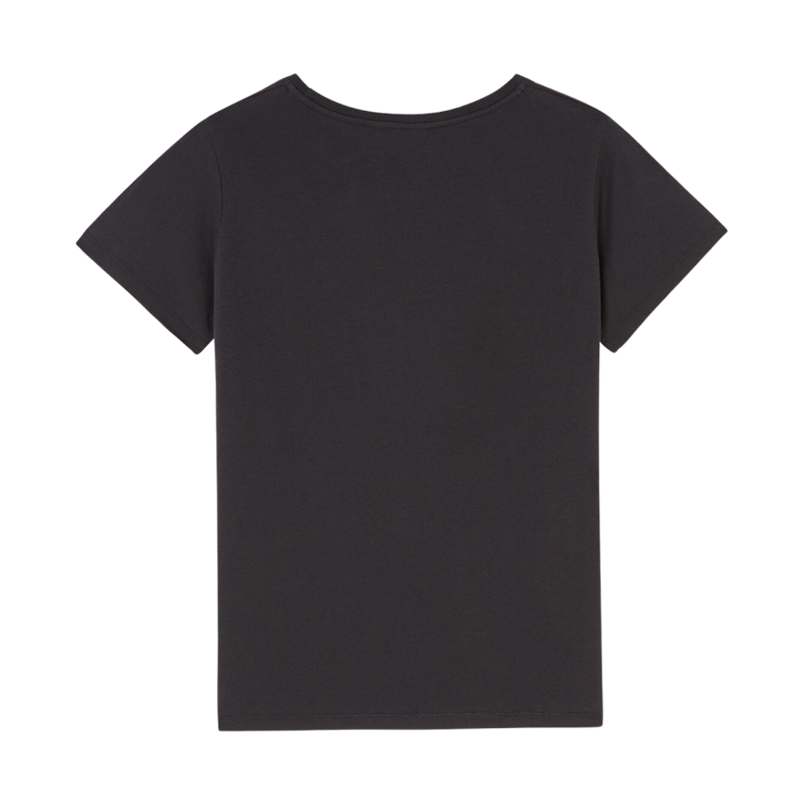 (W) 메종 키츠네 파리지앵 클래식 티셔츠 블랙((W) Maison Kitsune Parisienne Classic T-Shirt Black) - 2