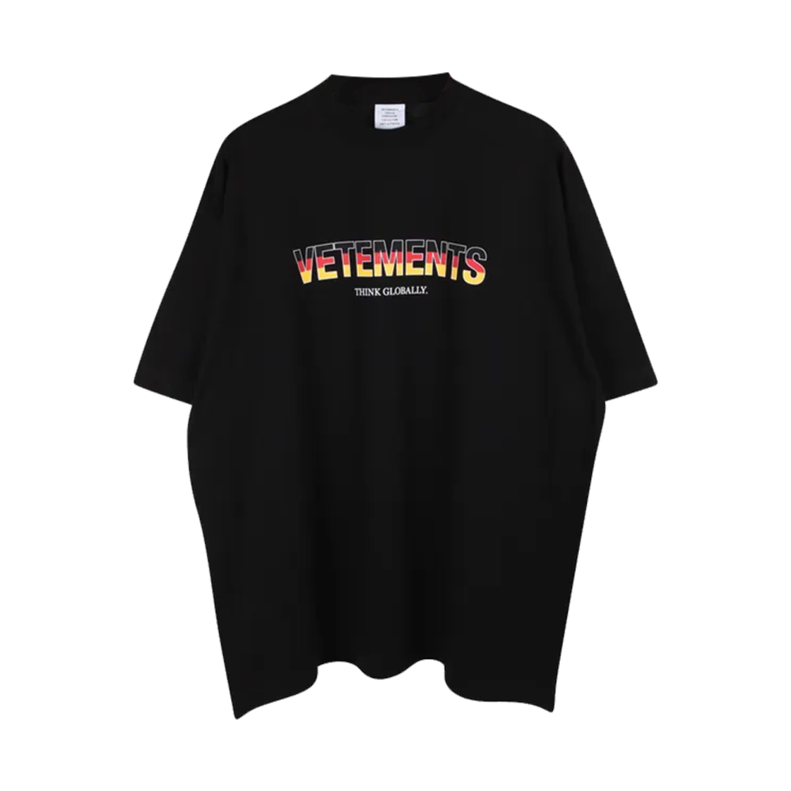 베트멍 독일 로고 티셔츠 블랙(Vetements Germany Logo T-Shirt Black)