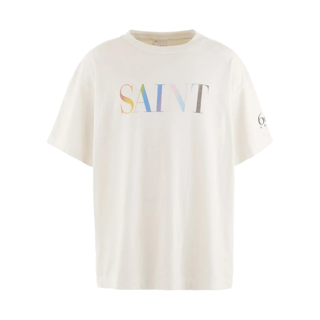 세인트 마이클 레인보우 세인트 숏슬리브 티셔츠 화이트 - 24AW(Saint Mxxxxxx Rainbow Saint S/S T-Shirt White - 24AW)