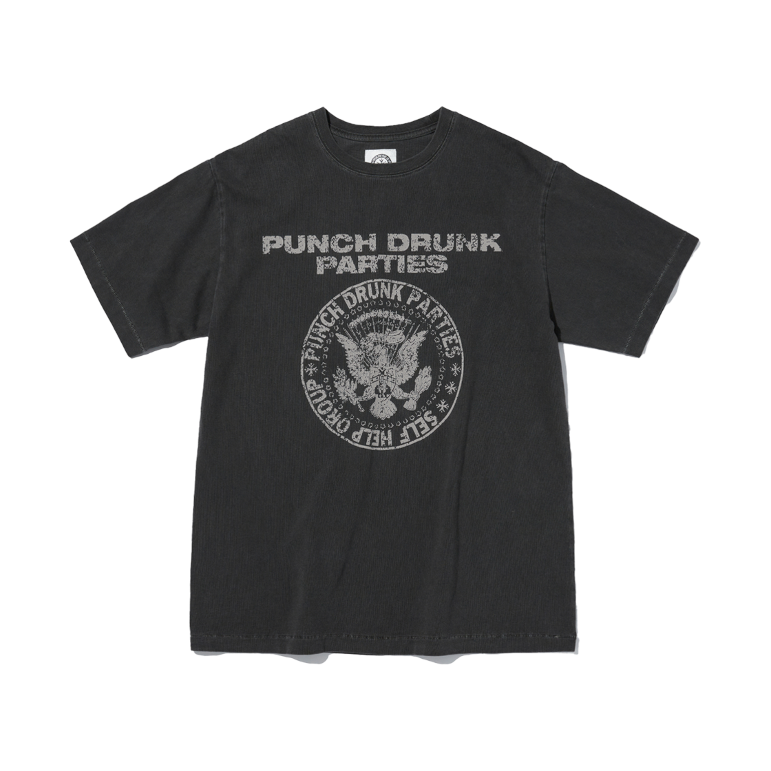 PDP251RT01CCC Punch Drunk Parties SHG Seal Garment Dyed Tee Charcoal