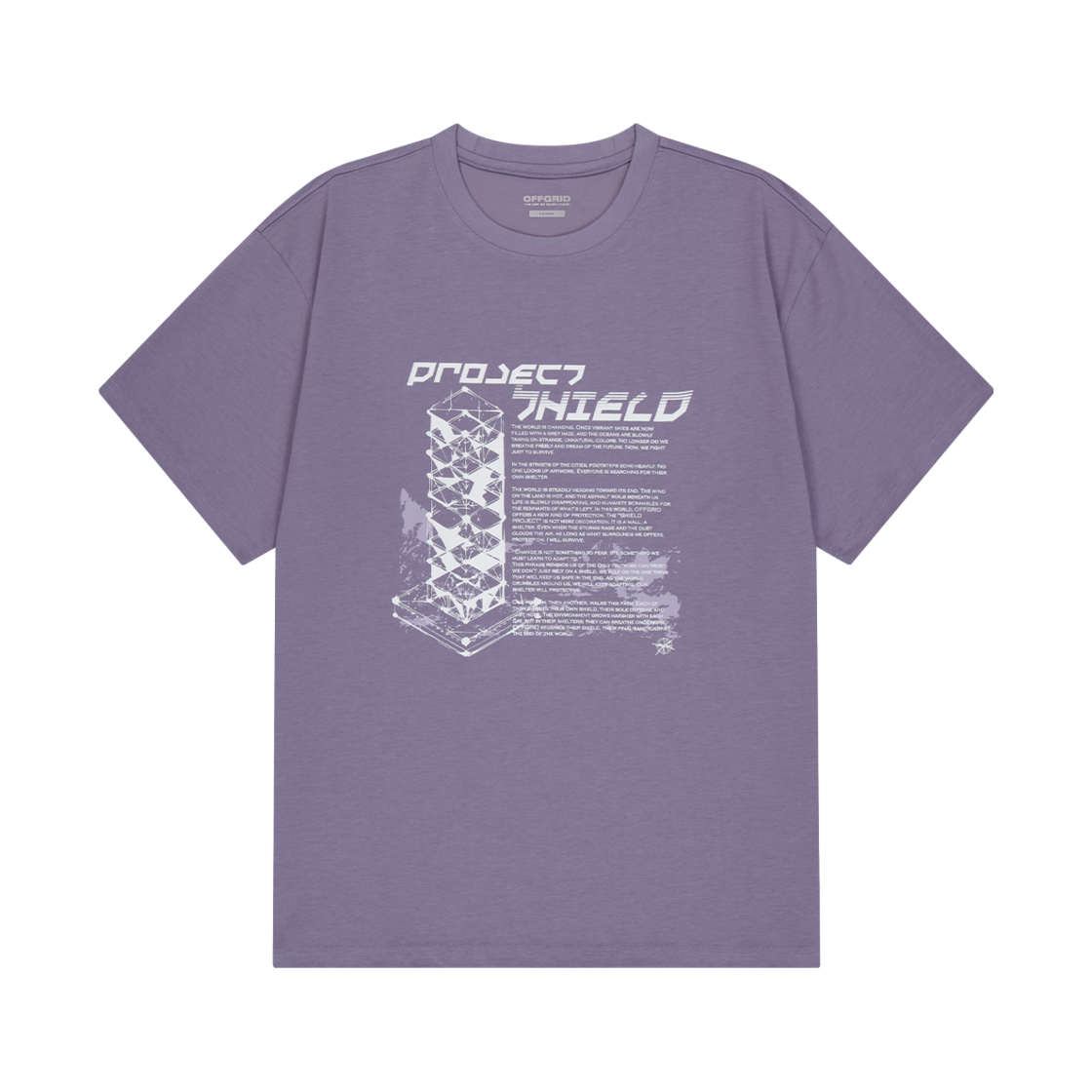 25Q2ODUTS15DP OFFGRID OG Shield Graphic Short Sleeve T-Shirt Dusty Pink
