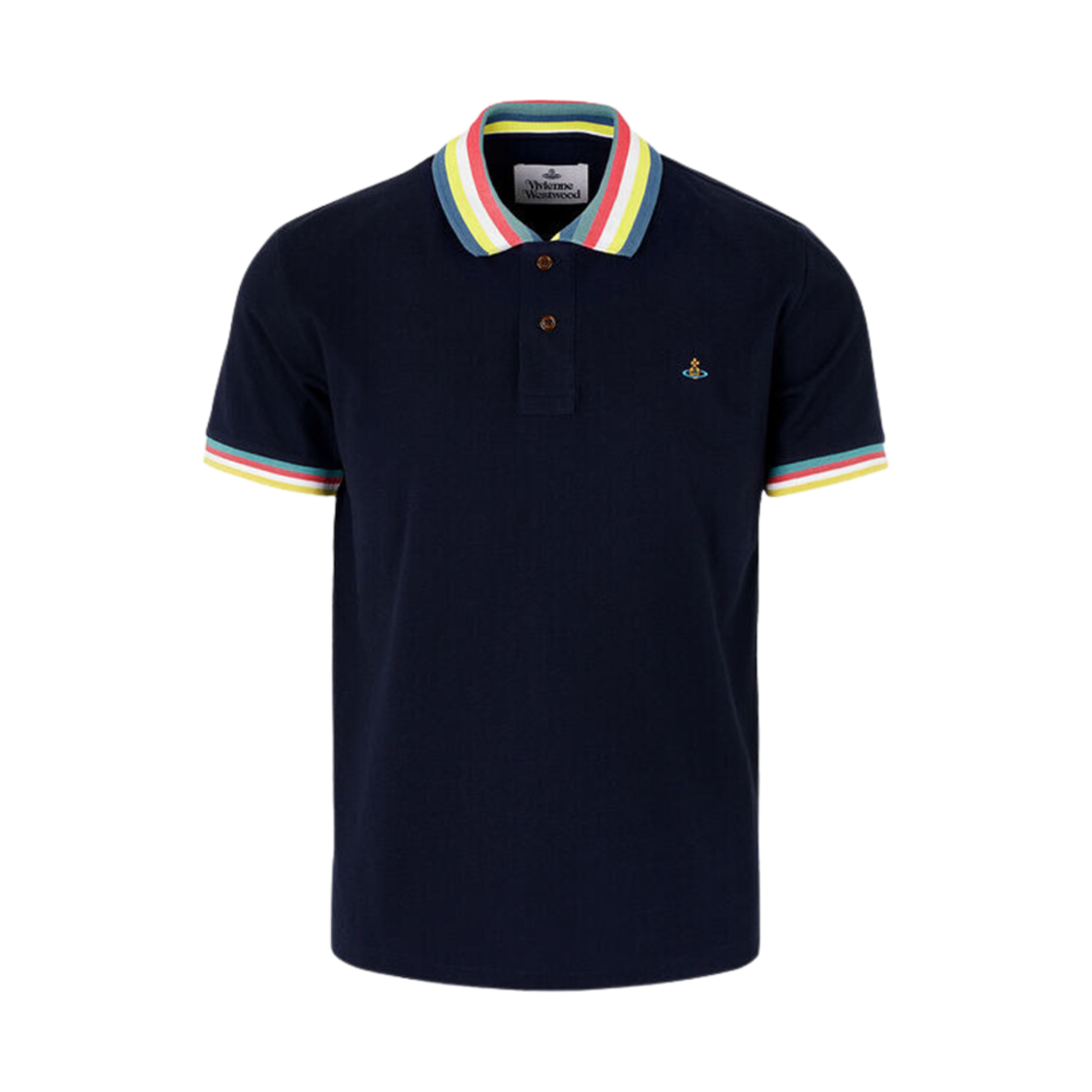 비비안 웨스트우드 클래식 폴로 스트라이프 칼라 네이비(Vivienne Westwood Classic Polo Stripe Collar Navy) - 1