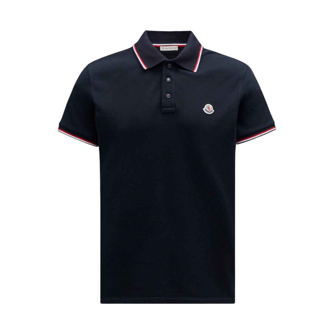 몽클레르 로고 패치 폴로 셔츠 다크 블루 - 24SS(Moncler Logo Patch Polo Shirt Dark Blue - 24SS)