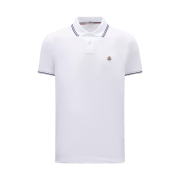 Moncler Logo Polo Shirt Optic White - 23SS