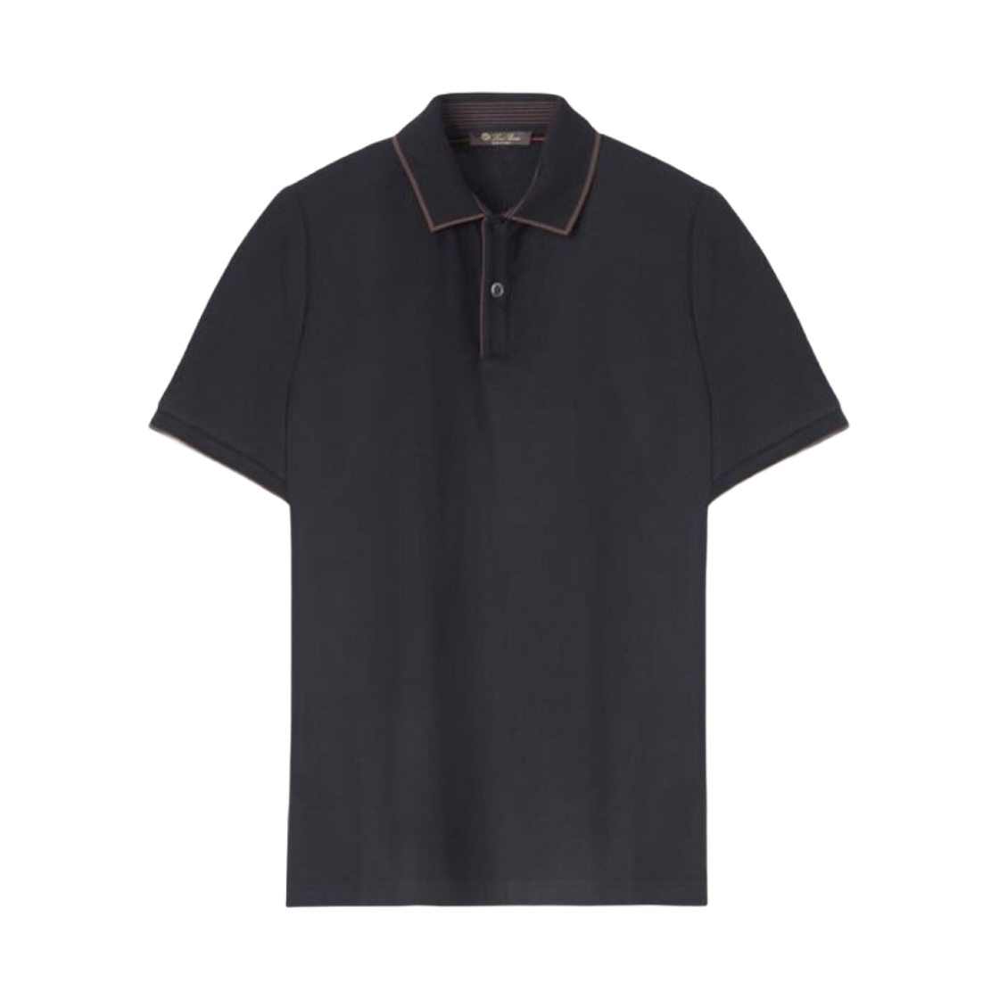 FAI4903-W000 Loro Piana Cotton Brentwood Polo Navy Blue