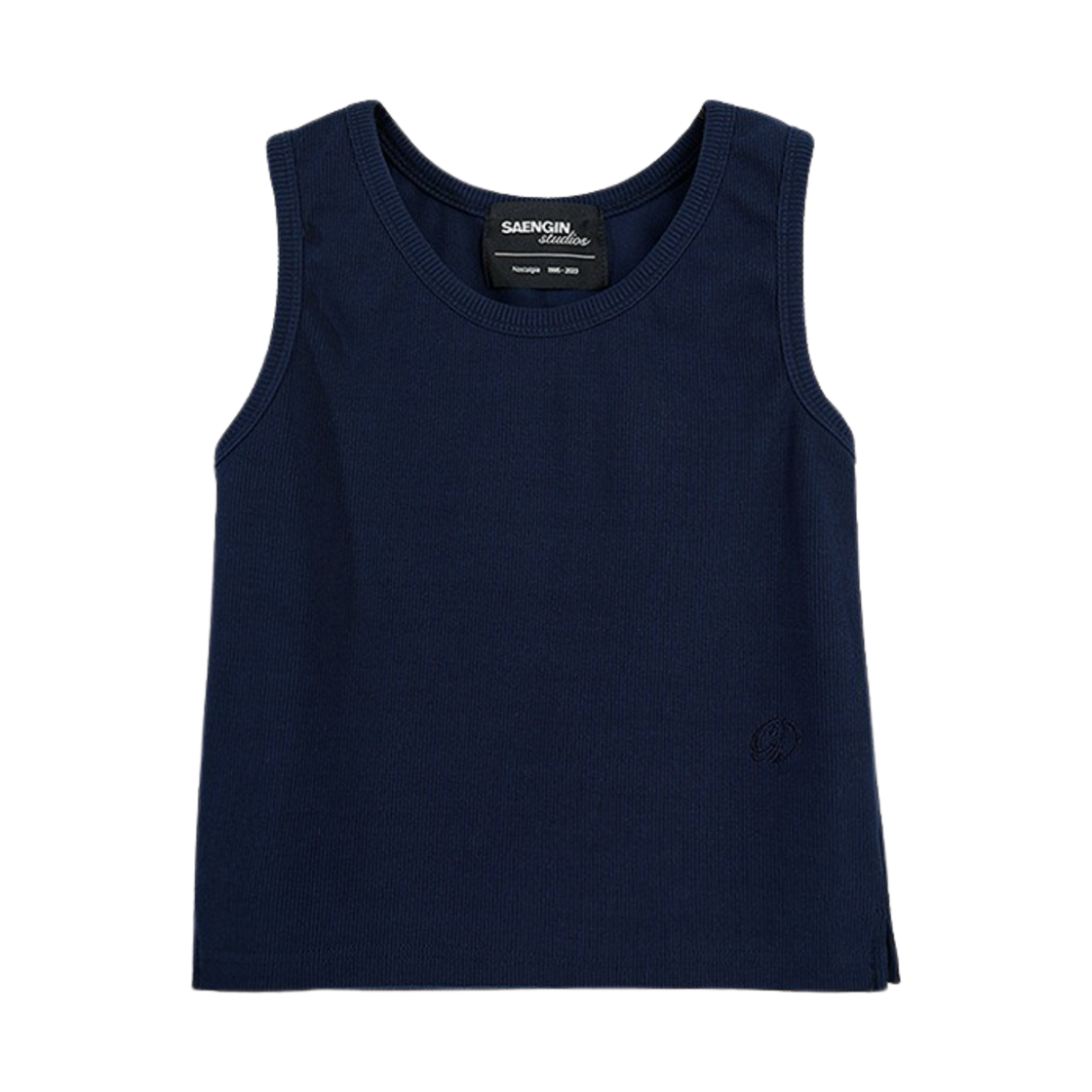 23FWTP007 Saenginstudios Heavy Ribbed Sleeveless Shirt Navy