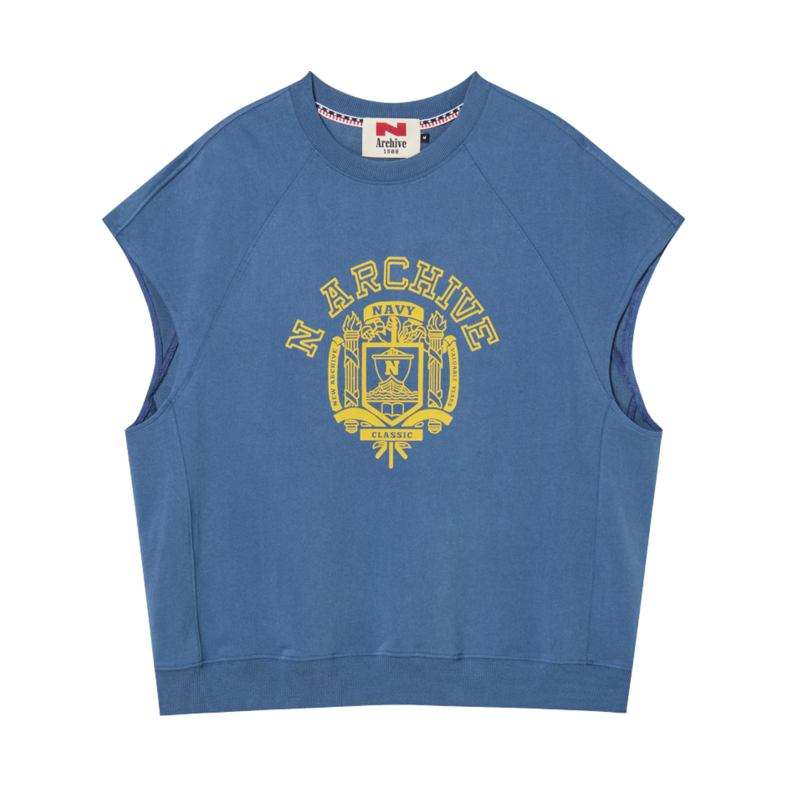 엔 아카이브 빈티지 가먼트 코튼 스웨트 셔츠 네이비(N ARCHIVE Vintage Garments Cotton Sweat Shirts Navy)