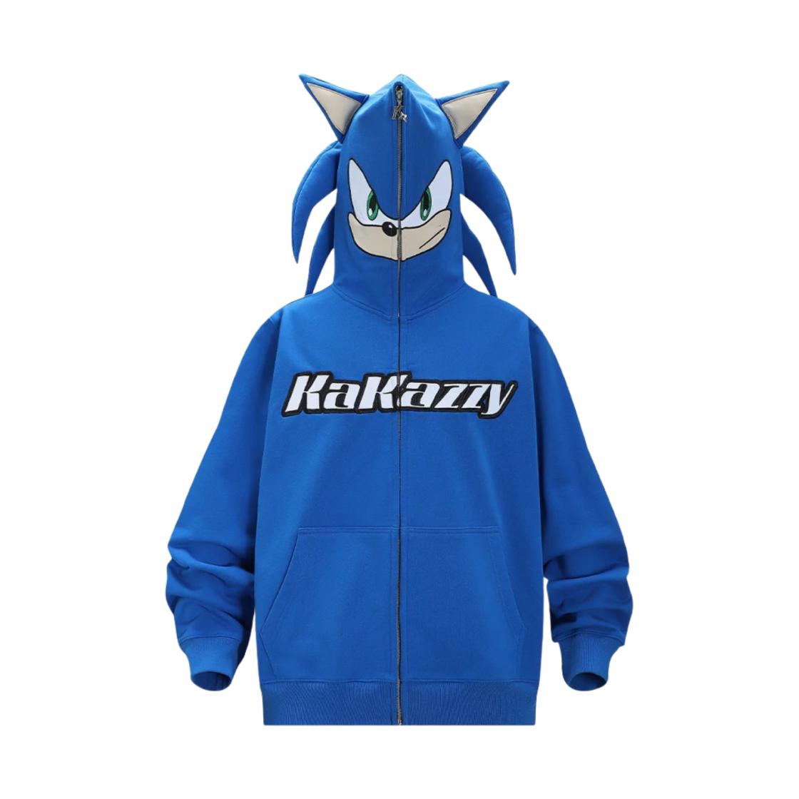 - Kakazzy Full Zip Hoodie Sonic Blue