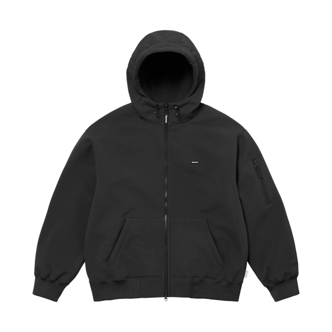 슈프림 윈드스토퍼 집업 후드 스웨트셔츠 블랙 - 24FW(Supreme Windstopper Zip Up Hooded Sweatshirt Black - 24FW) - 1