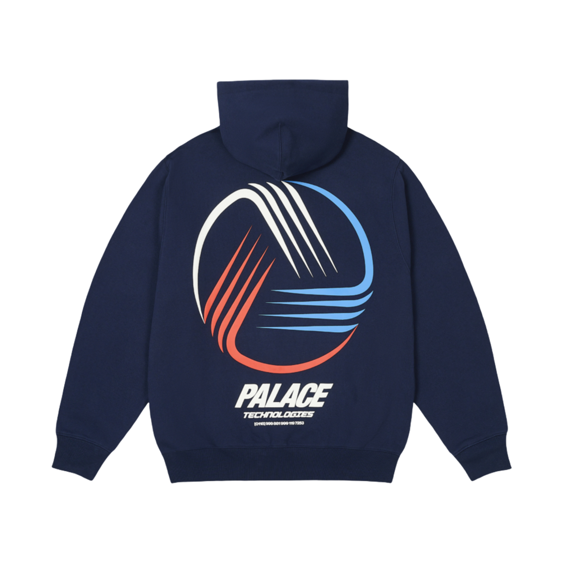 - Palace Technologies Hood Navy - 24FW