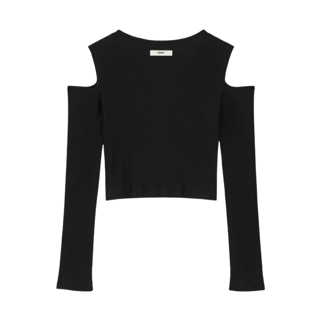 (W) 다이닛 레이어 버튼 가디건 블랙((W) Deinet Layer Button Cardigan in Black)
