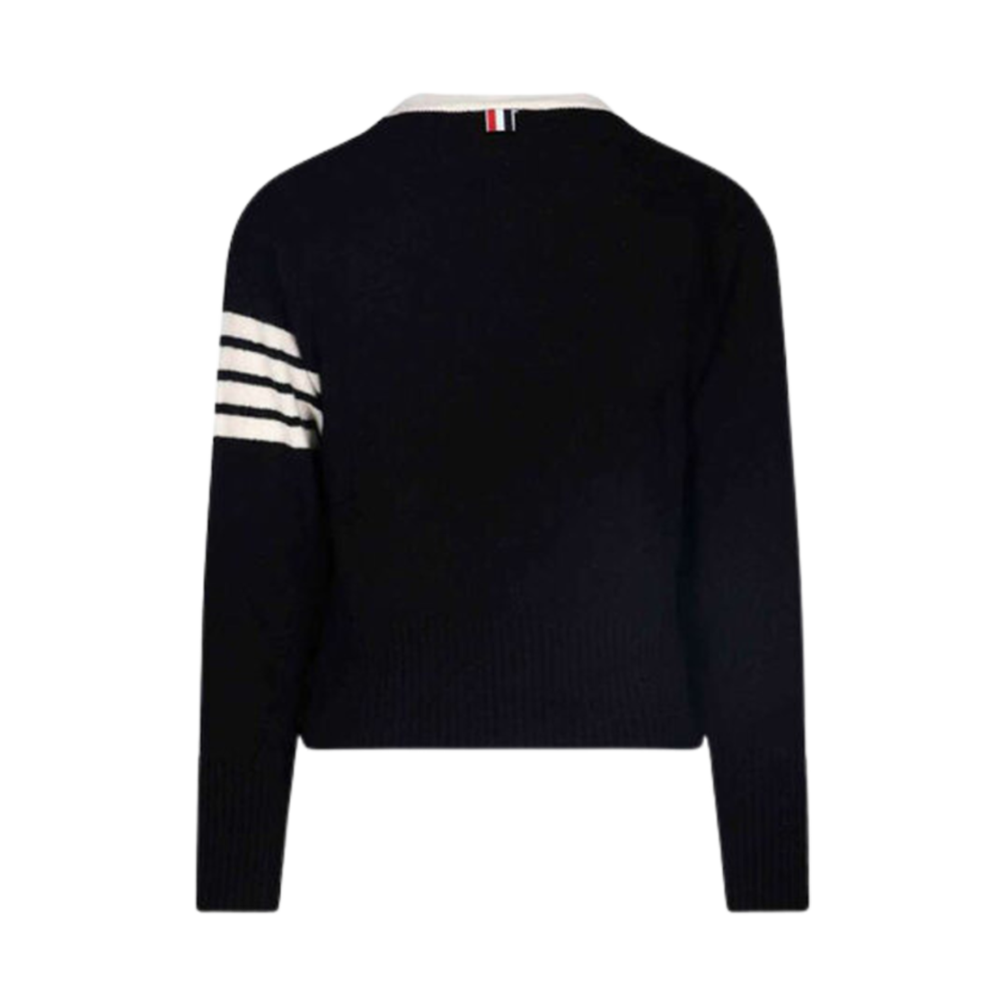 톰브라운 모헤어 브이넥 가디건 블랙(Thom Browne Mohair V-Neck Cardigan Black) - 2