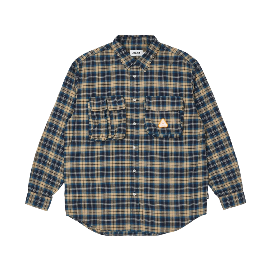 팔라스 카고 포켓 플란넬 셔츠 블루 - 21FW