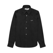 (W) Play Comme des Garcons Black Heart Button Up Shirt Black