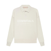 (Kids) Essentials Long Sleeve Polo Wheat - 22SS