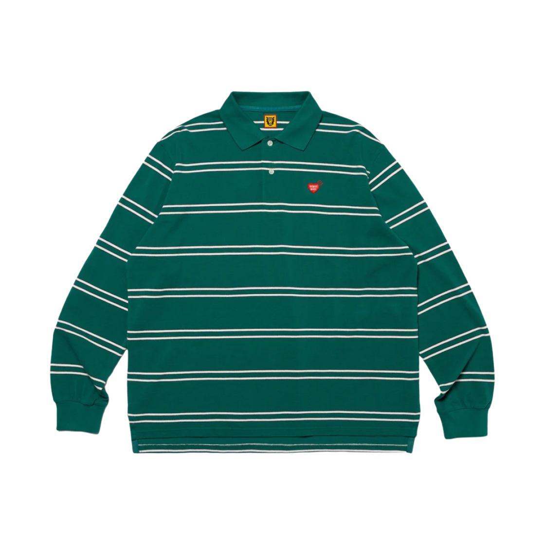 휴먼 메이드 롱슬리브 폴로 셔츠 그린(Human Made L/S Polo Shirt Green)