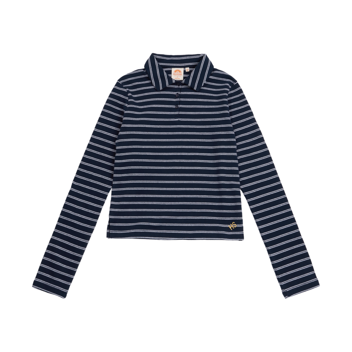 헬로선라이즈 스트라이프 PK 티셔츠(W) 네이비(Hello Sunrise Stripe PK T-Shirt(W) Navy)