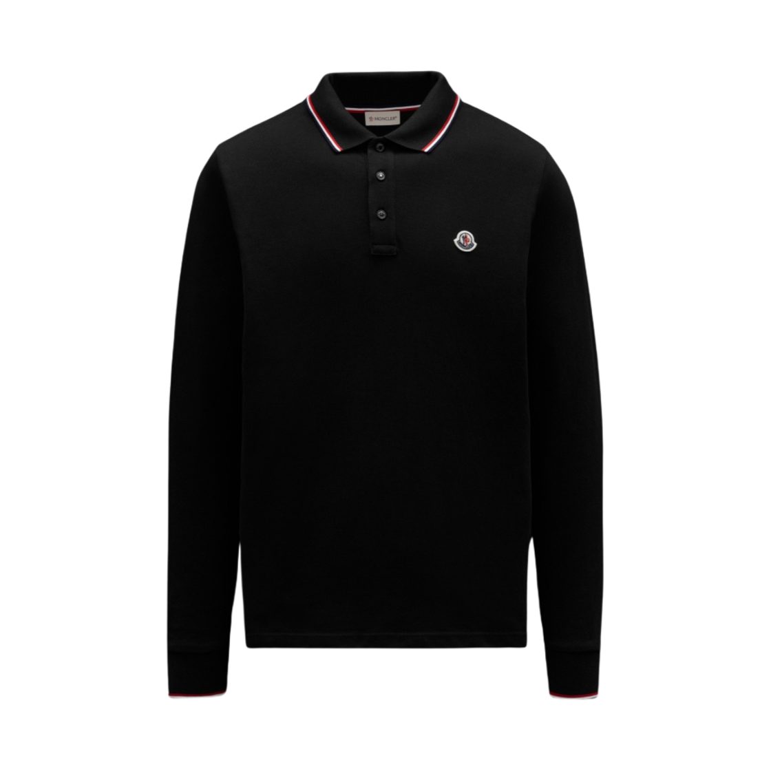 몽클레르 롱슬리브 폴로 셔츠 블랙 - 22FW(Moncler Long Sleeve Polo Shirt Black - 22FW) - 1