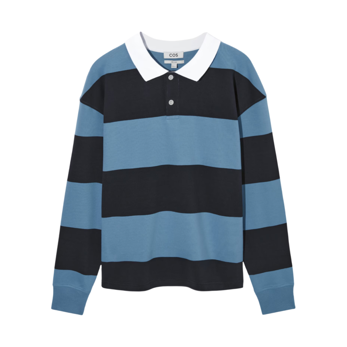 코스 스트라이프 럭비 셔츠 네이비 블루(COS Striped Rugby Shirt Navy Blue) - 1