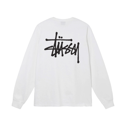 Stussy Basic Stussy LS T-Shirt White 2023
