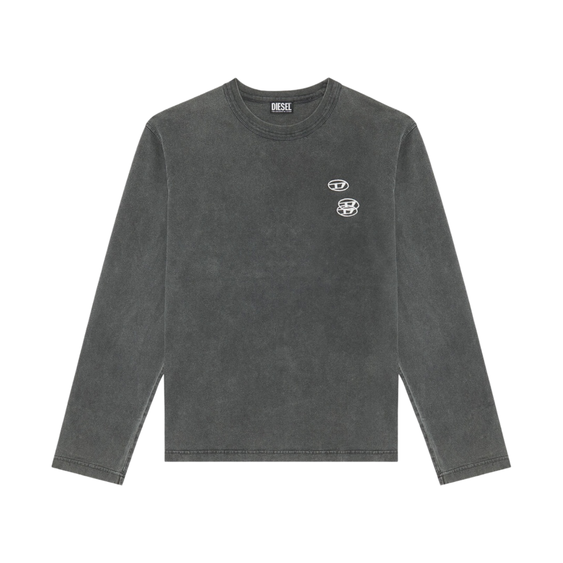 디젤 T-크레인-Ls-슬릿 롱슬리브 티셔츠 블랙(Diesel T-Crane-Ls-Slits LS T-Shirt Black)