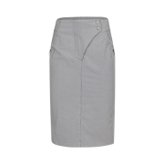 Cost per Kilo Side Slit Midi Skirt Blue