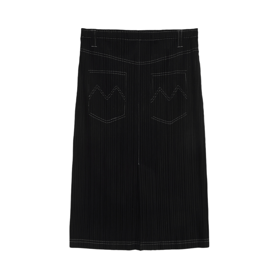 (W) 마뗑킴 플리츠 스티치 레이어드 스커트 블랙((W) Matin Kim Pleats Stitch Layered Skirt Black) - 2