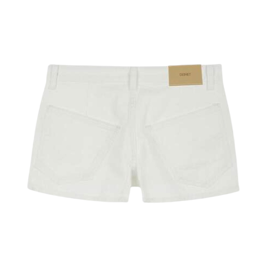 (W) 다이닛 썸머 데님 쇼츠 화이트((W) Deinet Summer Denim Shorts in White) - 2