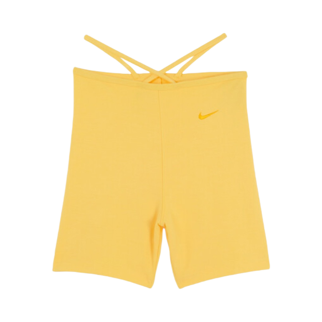 (W) 나이키 NSW 에브리데이 모던 하이 웨이스트 바이커 쇼츠 토파즈 골드 - US/EU((W) Nike NSW Everyday Modern High Waisted Biker Shorts Topaz Gold - US/EU) - 1
