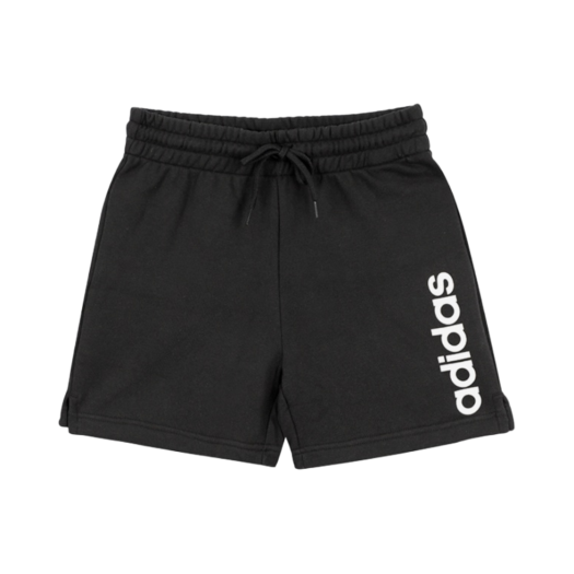 (W) Adidas Linear French Terry Shorts Black - KR Sizing