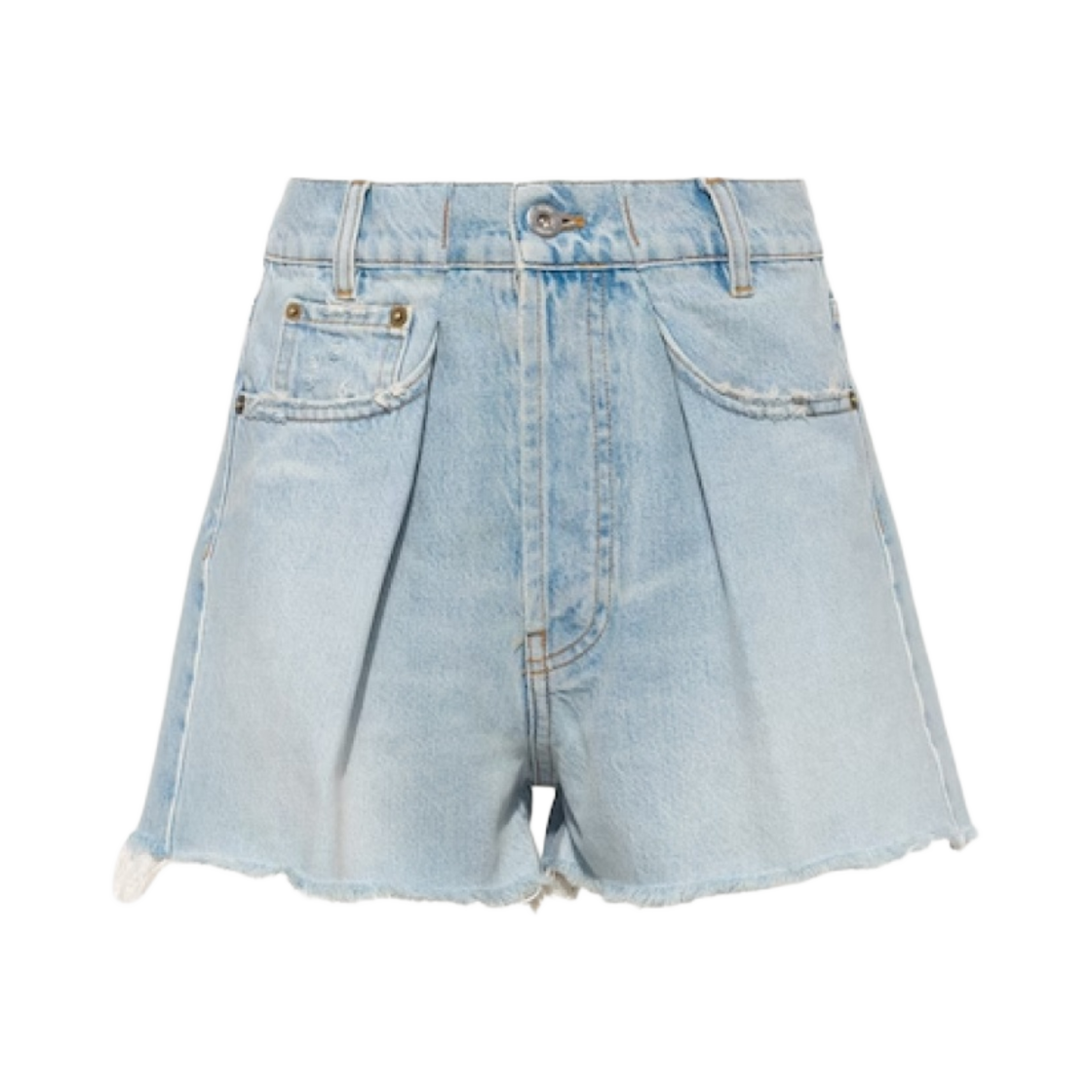 GWP439-11D8-F0076 (W) Miu Miu Denim Shorts Light Blue