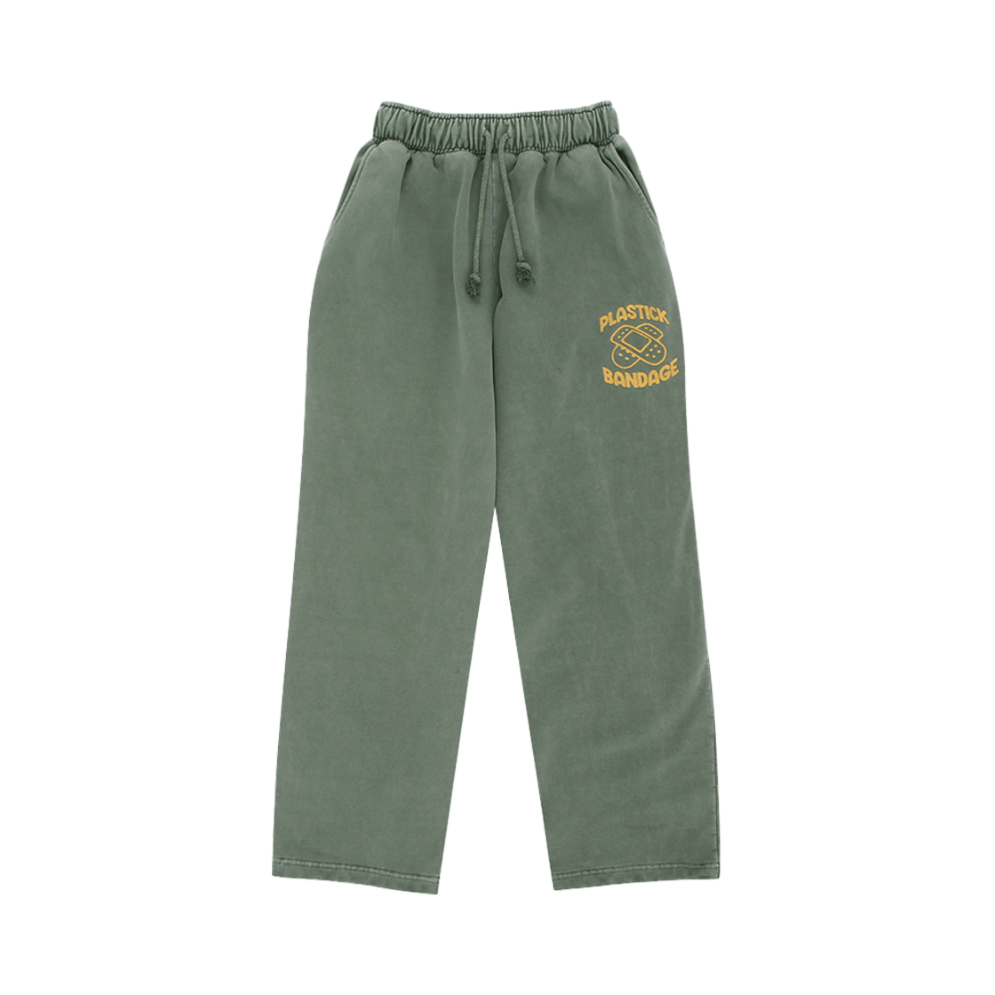 플라스틱 밴디지 더블 밴디지 스웻 팬츠 피그먼트 그린(Plastick Bandage Double Bandage Sweat Pants Pigment Green)