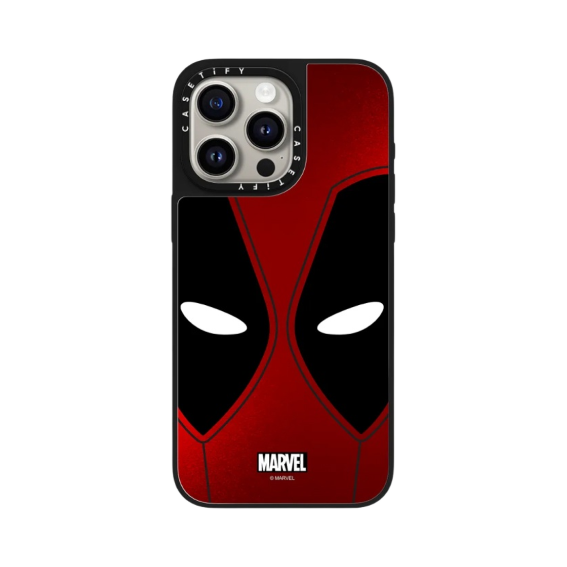 케이스티파이 x 데드풀 아이폰 마스크 맥세이프 미러 케이스 실버 블랙(Casetify x Deadpool iPhone Mask Magsafe Mirror Case Silver Black) - 1