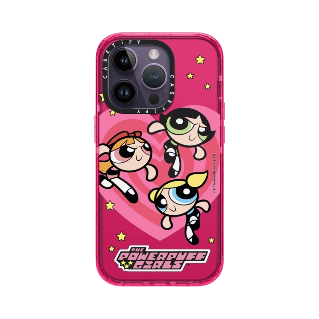 케이스티파이 x 파워퍼프걸 아이폰 하트 임팩트 케이스 반투명 버블검(Casetify x The Powerpuff Girls iPhone Heart Impact Case Sheer Bubblegum) - 2