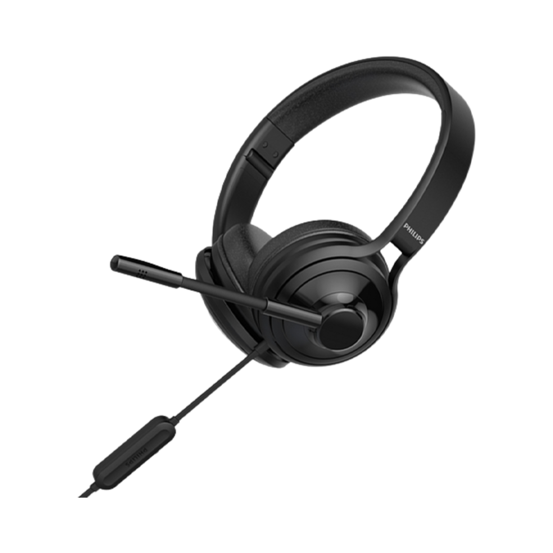 필립스 유선 온이어 마이크 헤드폰 블랙 (국내 정식 발매 제품)(Philips Wired On-Ear Headphones with Mic Black (Korean Ver.))