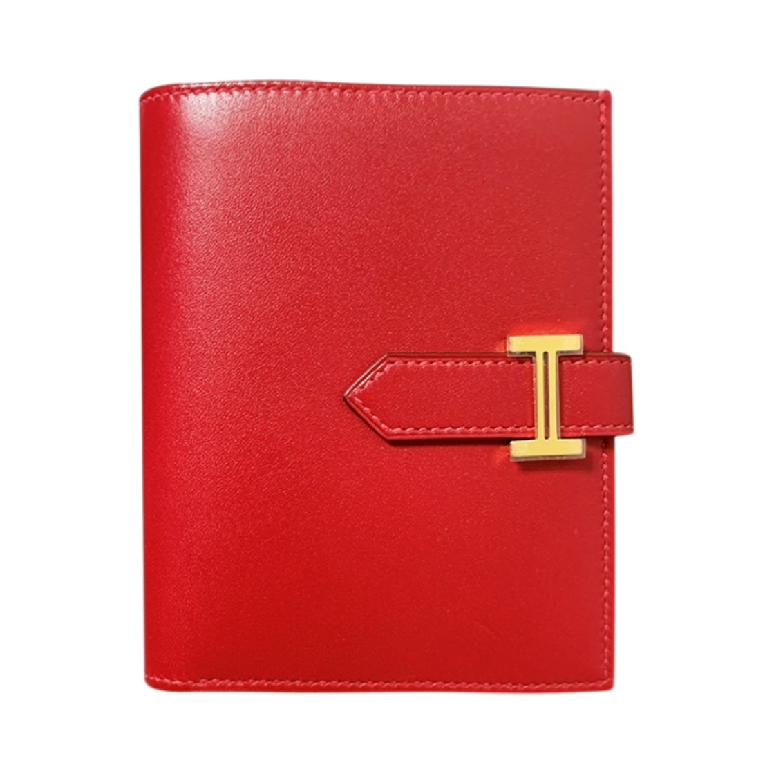 에르메스 베안 컴팩트 지갑 타델락트 & 골드 하드웨어 루즈 비프(Hermes Bearn Compact Wallet Tadelakt & Gold Rouge Vif) - 1
