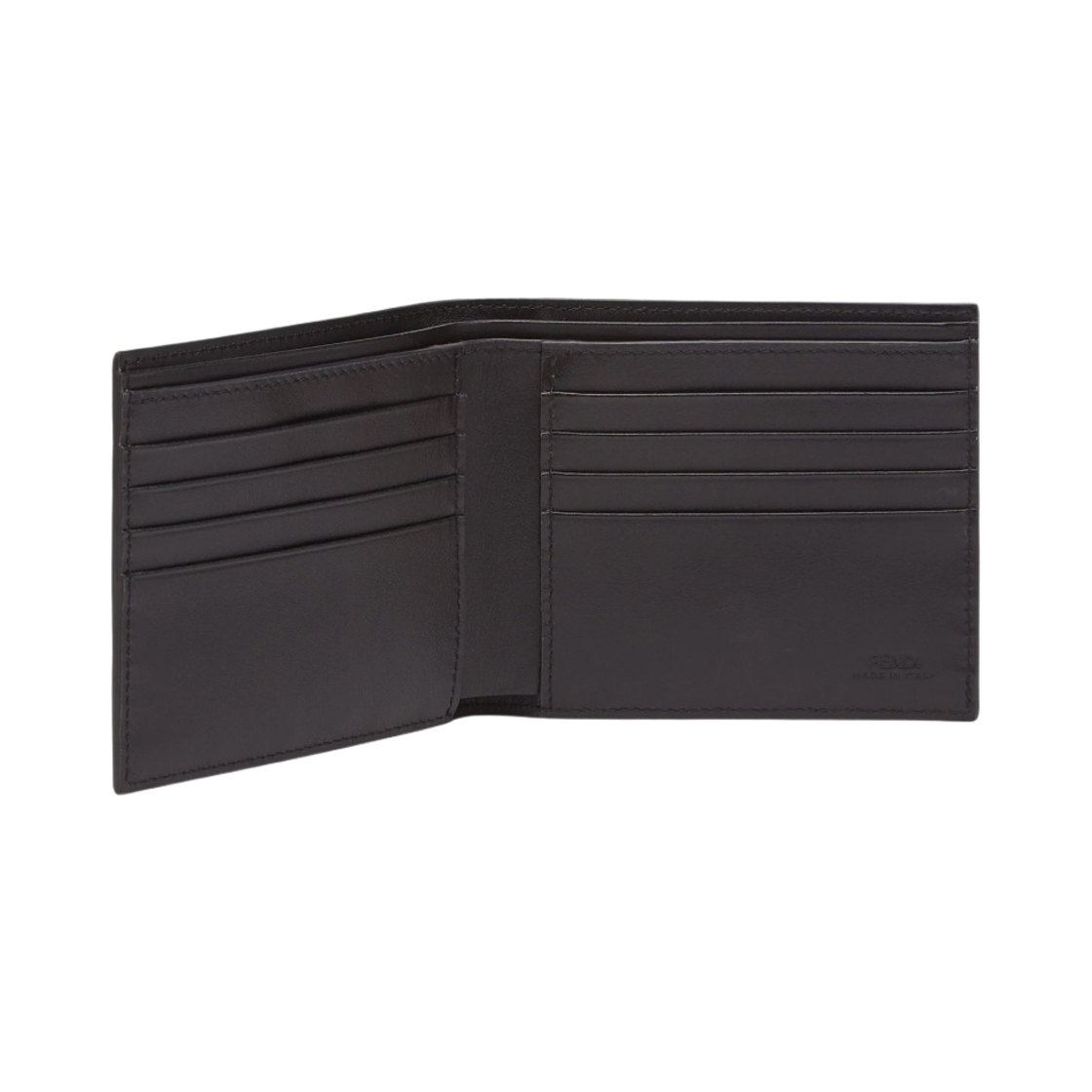 펜디 FF 모티프 패브릭 반지갑 그레이 옐로우(Fendi FF Motif Fabric Bi-Fold Wallet Grey Yellow) - 2