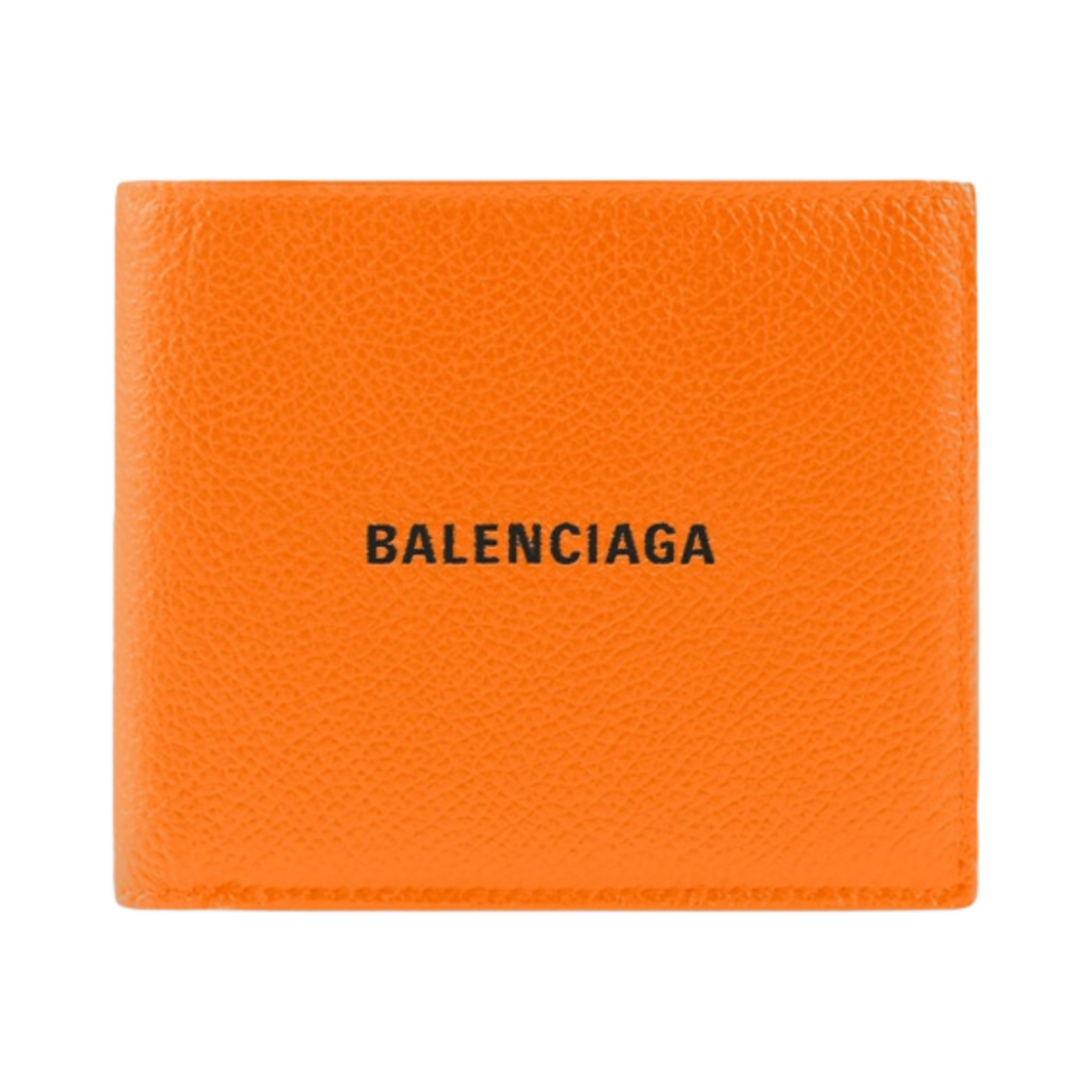 5945491IZI37562 Balenciaga Cash Square Folded Wallet Orange Black - 대표 이미지 #1
