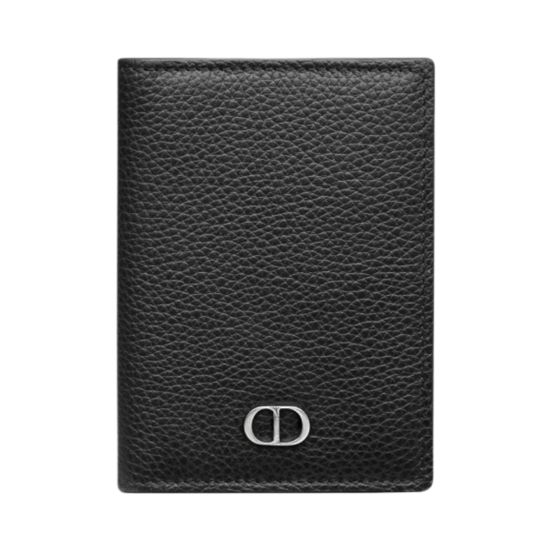 디올 바이폴드 카드홀더 그레인드 카프스킨 & CD Icon 시그니쳐 블랙(Dior Bi-Fold Card Holder Grained Calfskin with CD Icon Signature Black)