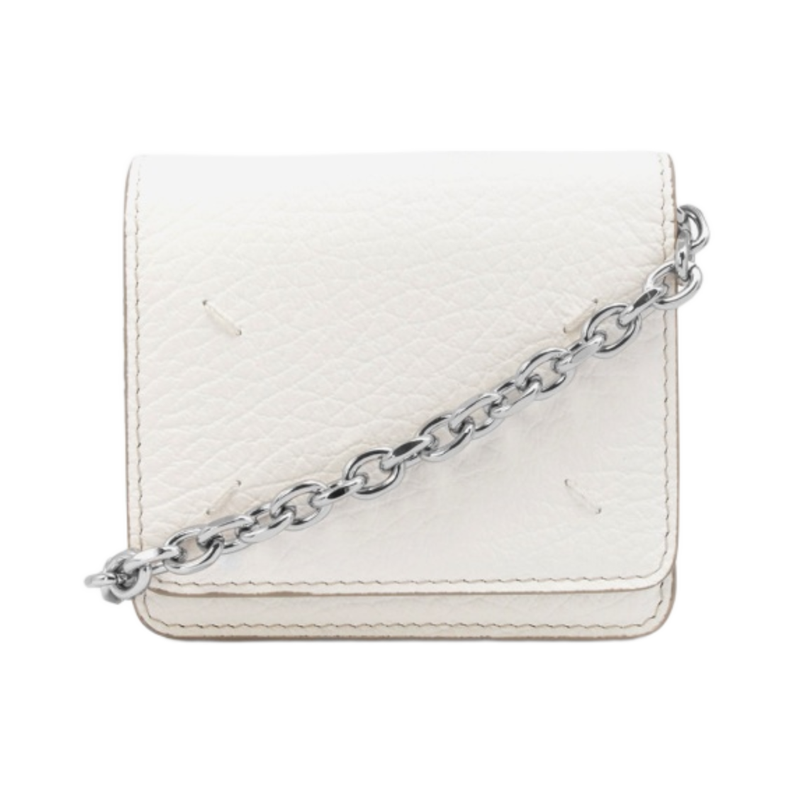 S56UI0148P0399T1003 Maison Margiela Shoulder Chain Wallet White