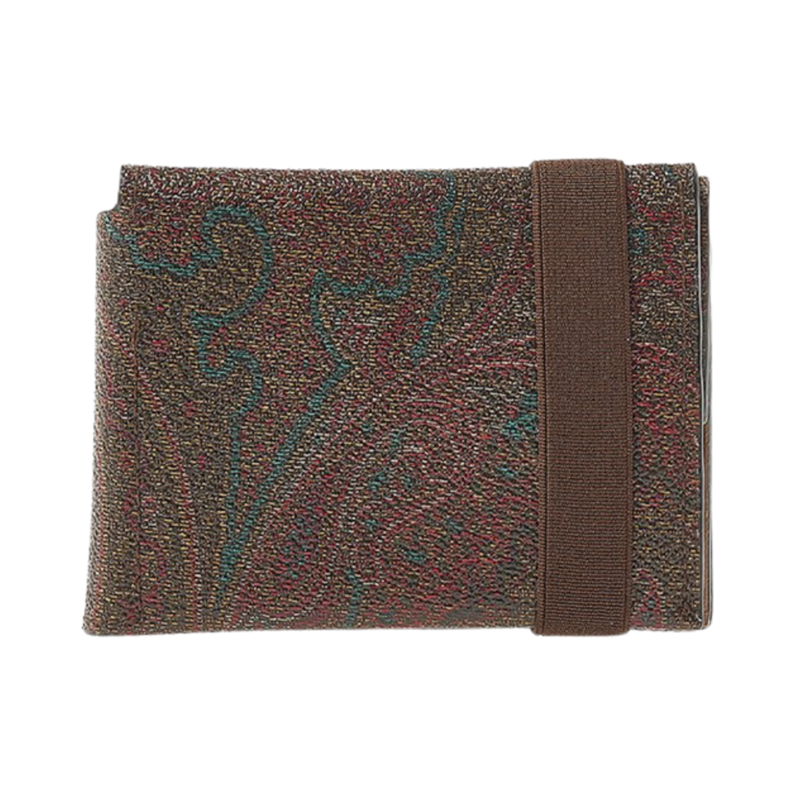 0N9238207600 Etro Paisley Card Holder Brown