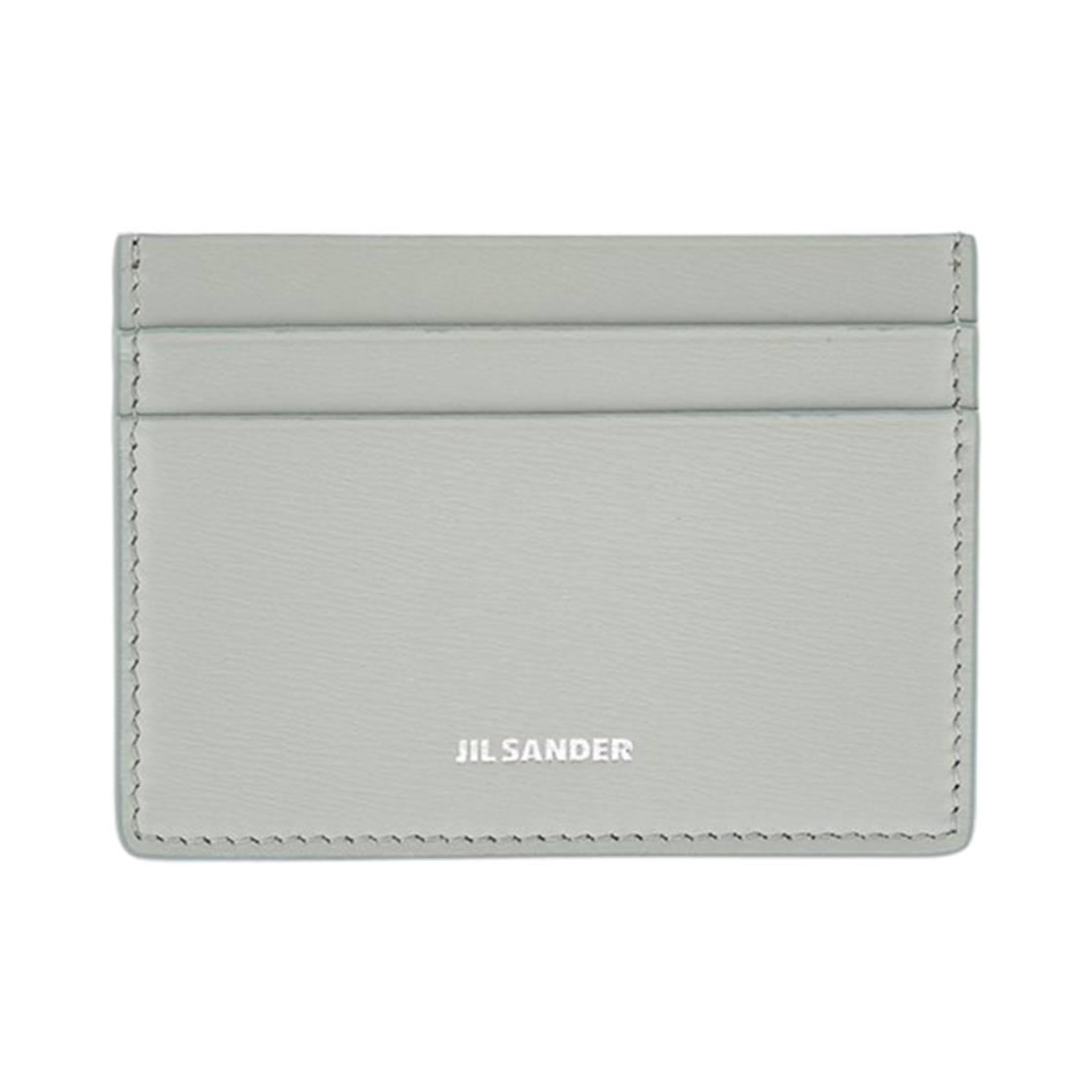 질 샌더 로고 레더 카드 홀더 파스텔 그레이(Jil Sander Logo Leather Card Holder Pastel Grey)