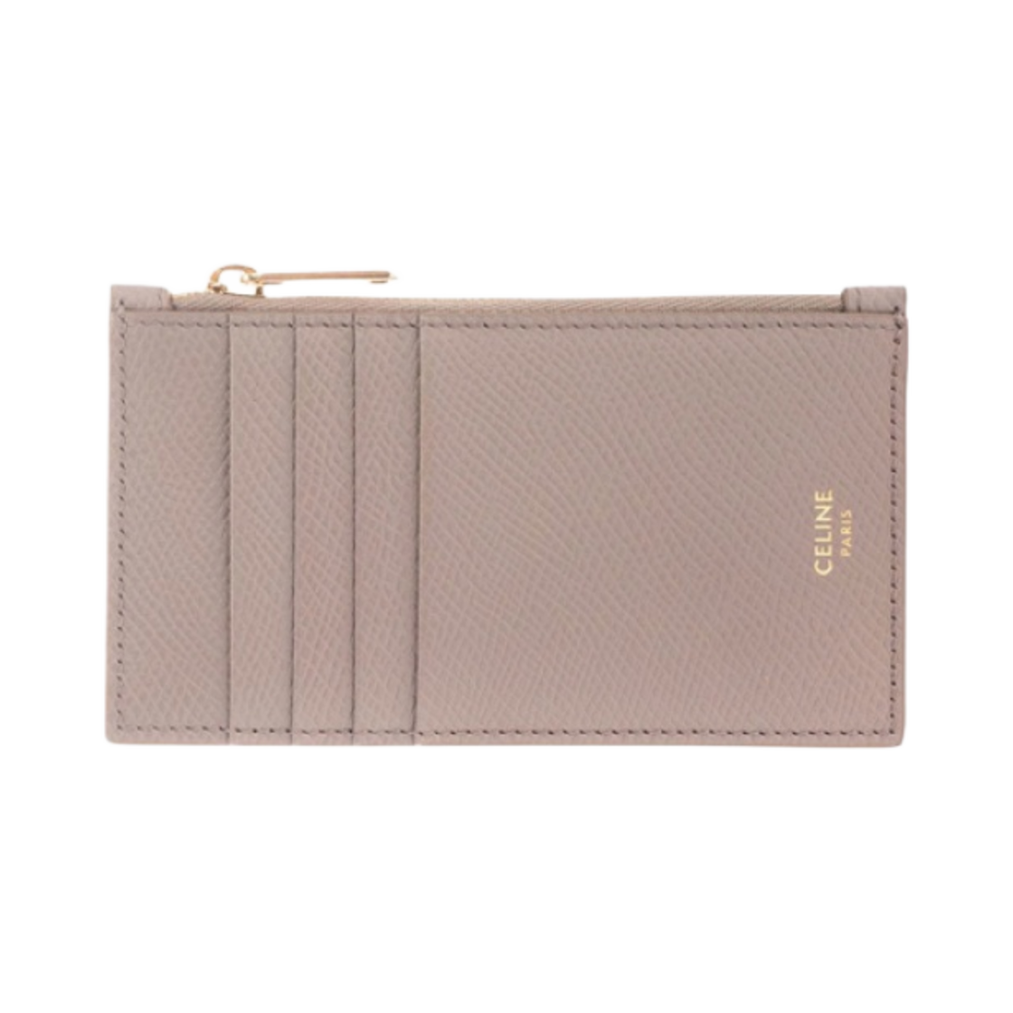 셀린느 그레인드 카프스킨 지퍼 컴팩트 카드 홀더 페블(Celine Zipped Compact Card Holder in Grained Calfskin Pebble) - 1