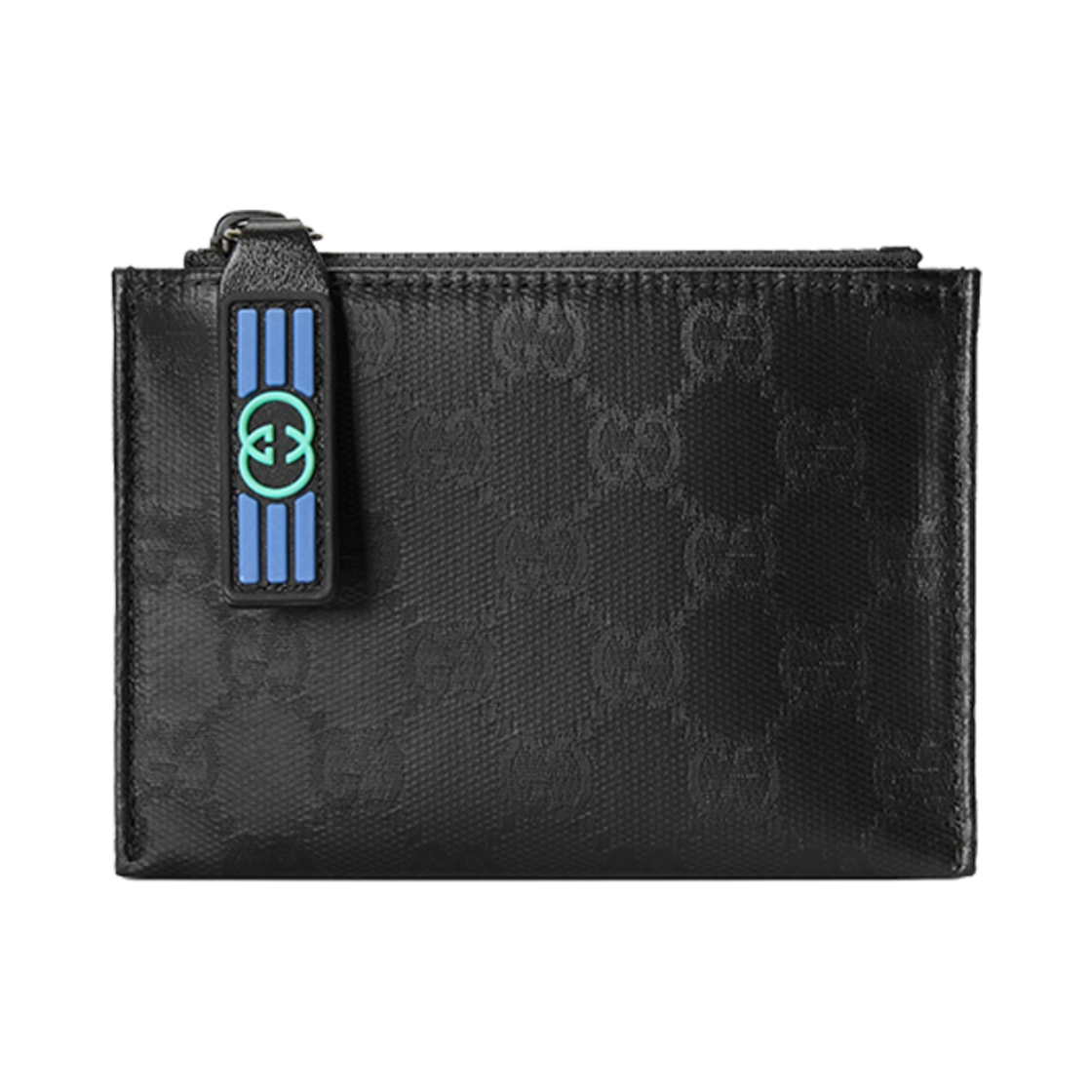 구찌 GG 크리스탈 카드 케이스 블랙 GG 크리스탈 캔버스